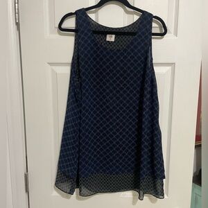 Cabi Scallop Mermaid Scale Layered Tank Top - Size XL